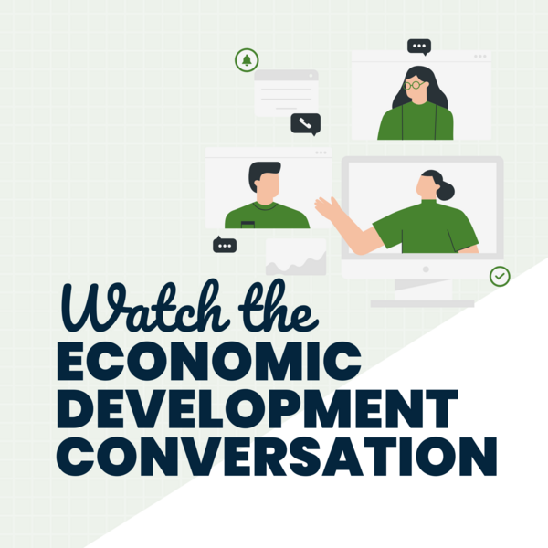 Watch the Economic Development Conversation graphic