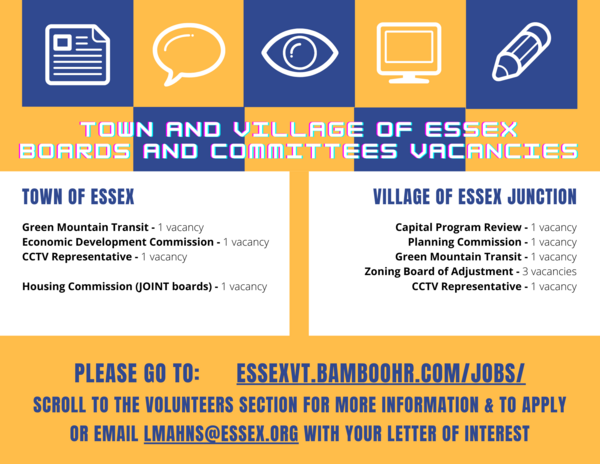 Boards and Committees vacancies